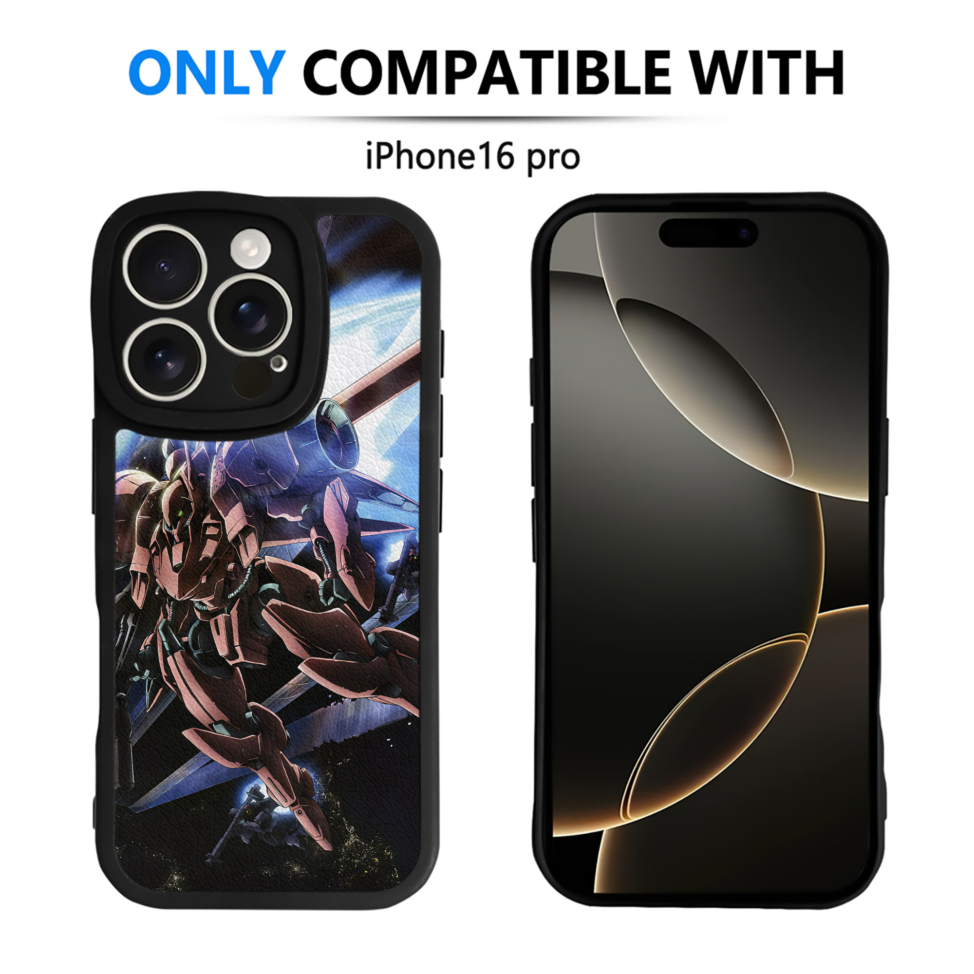 （画像用） 機動戦士ガンダム Mobile Suit Gundam 【iPhone 16シリーズ対応】シリコンスマホケース（レザー調） 材質：シリコン